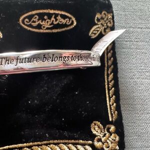 Brighton Silver Engraved Bangle